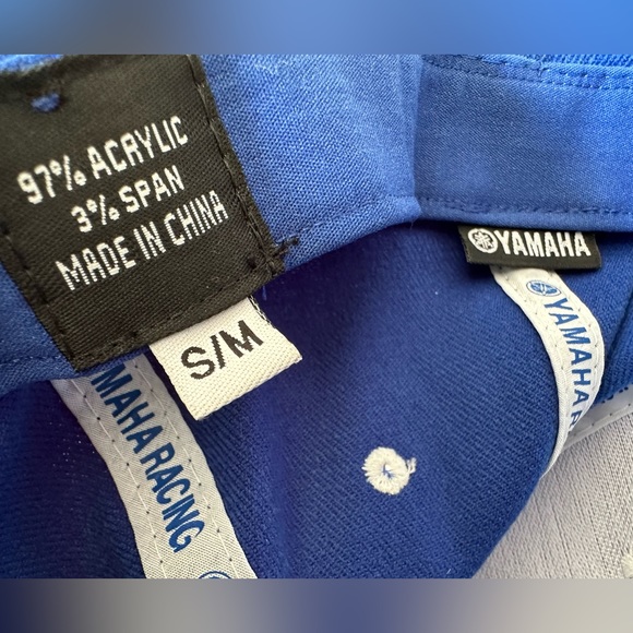Yamaha Racing blue fitted ballcap S/M - Picture 2 of 6
